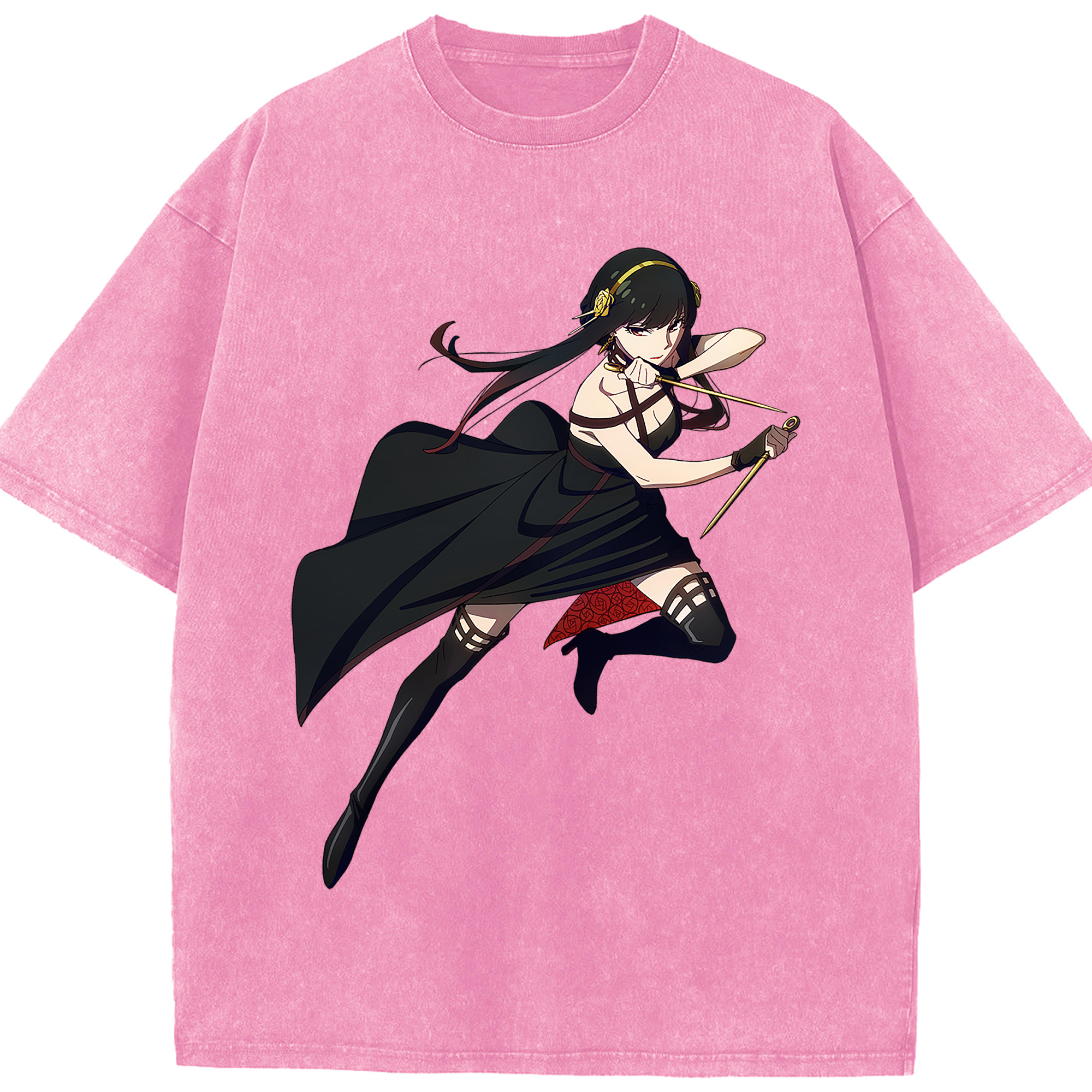 （画像用） SPY×FAMILY间谍家家酒 綿100% ヴィンテージ風 半袖Tシャツ（フロントプリント）